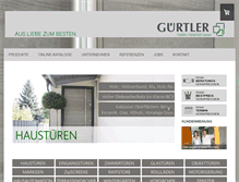 Tablet Screenshot of guertler-gmbh.de